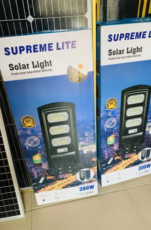 300 watts Supreme Lite Solar Street Light Price in Nigeria Nature Solar Global Limited 🇳🇬