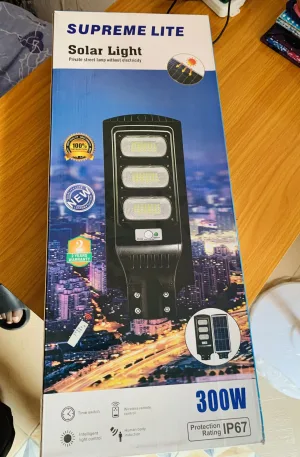 300 watts Supreme Lite Solar Street Light Price in Nigeria Nature Solar Global Limited 🇳🇬