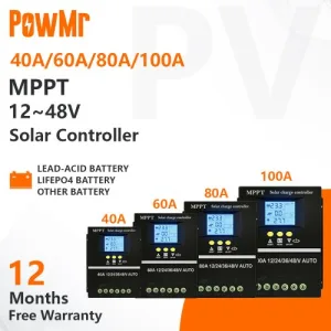 PowMr 40A/60A/80A/100A MPPT Solar Charge Controller Price in Nigeria Nature Solar Global Limited 🇳🇬