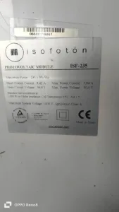 250 watts Tokunbo Solar Panel