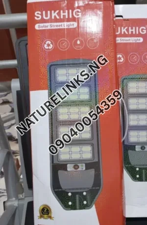 1200W Sukhig Solar Street Light (New Model) Price in Nigeria Nature Solar Global Limited 🇳🇬 2