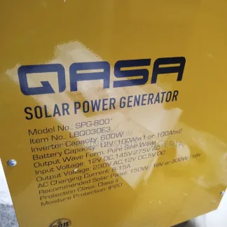 800W Qasa Solar Generator Price in Nigeria Nature Solar Global Limited 🇳🇬