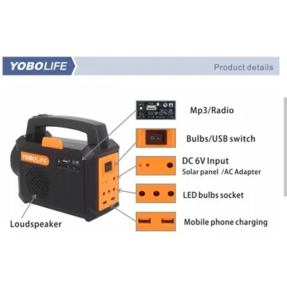 YoboLife Solar Kit + Light + MP3 Price in Nigeria Jiji jumia Alaba International Market 5