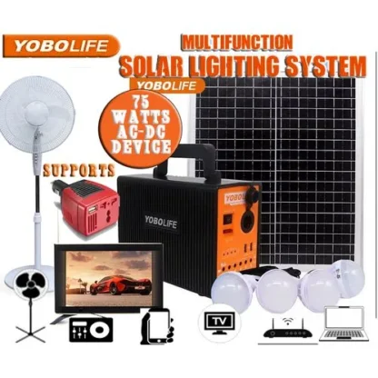 75 Watts YoboLife Solar Kit Price in Nigeria Jiji jumia Alaba International Market 2