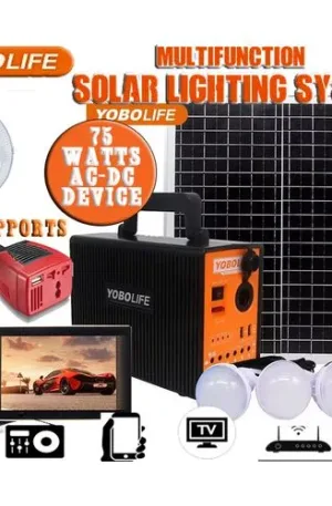 75 Watts YoboLife Solar Kit Price in Nigeria 2 75 Watts YoboLife Solar Kit Price in Nigeria Nature Solar Global Limited π³π¬ 2