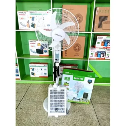 YoboLife 16″ Solar Rechargeable Fan Price in Nigeria Jiji jumia Alaba International Market 2