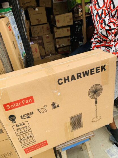 16″ CharWeek Solar Fan With Panel Price in Nigeria Jiji jumia Alaba International Market 8