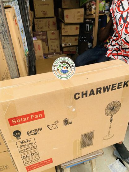 16″ CharWeek Solar Fan With Panel Price in Nigeria Jiji jumia Alaba International Market 7