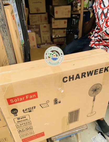 16″ CharWeek Solar Fan With Panel Price in Nigeria Jiji jumia Alaba International Market 2