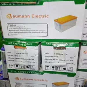 200Ah Baumann Electric Gel Solar Battery Price in Nigeria Nature Solar Global Limited 🇳🇬