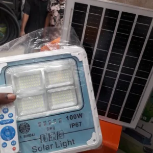100W Z.L SHIDAI Solar Flood Light Price in Nigeria Nature Solar Global Limited 🇳🇬