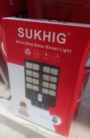 Sukhig 1200W Solar Street Light (Big) Price in Nigeria Nature Solar Global Limited 🇳🇬