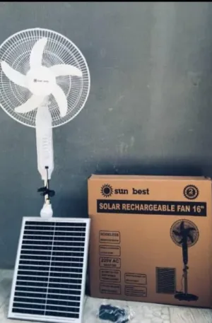 16″ Sunbest Solar Rechargeable Fan Price in Nigeria Nature Solar Global Limited 🇳🇬