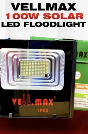 100W Vell Max Solar Flood Light Price in Nigeria Nature Solar Global Limited 🇳🇬