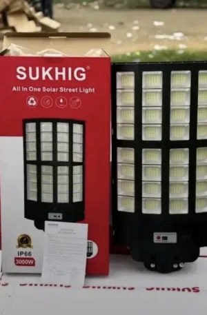 Sukhig 3000W Solar Street Light Price in Nigeria Nature Solar Global Limited 🇳🇬