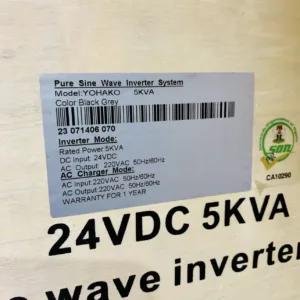 24V 5.5KVA Yohako Inverter Price in Nigeria Nature Solar Global Limited 🇳🇬