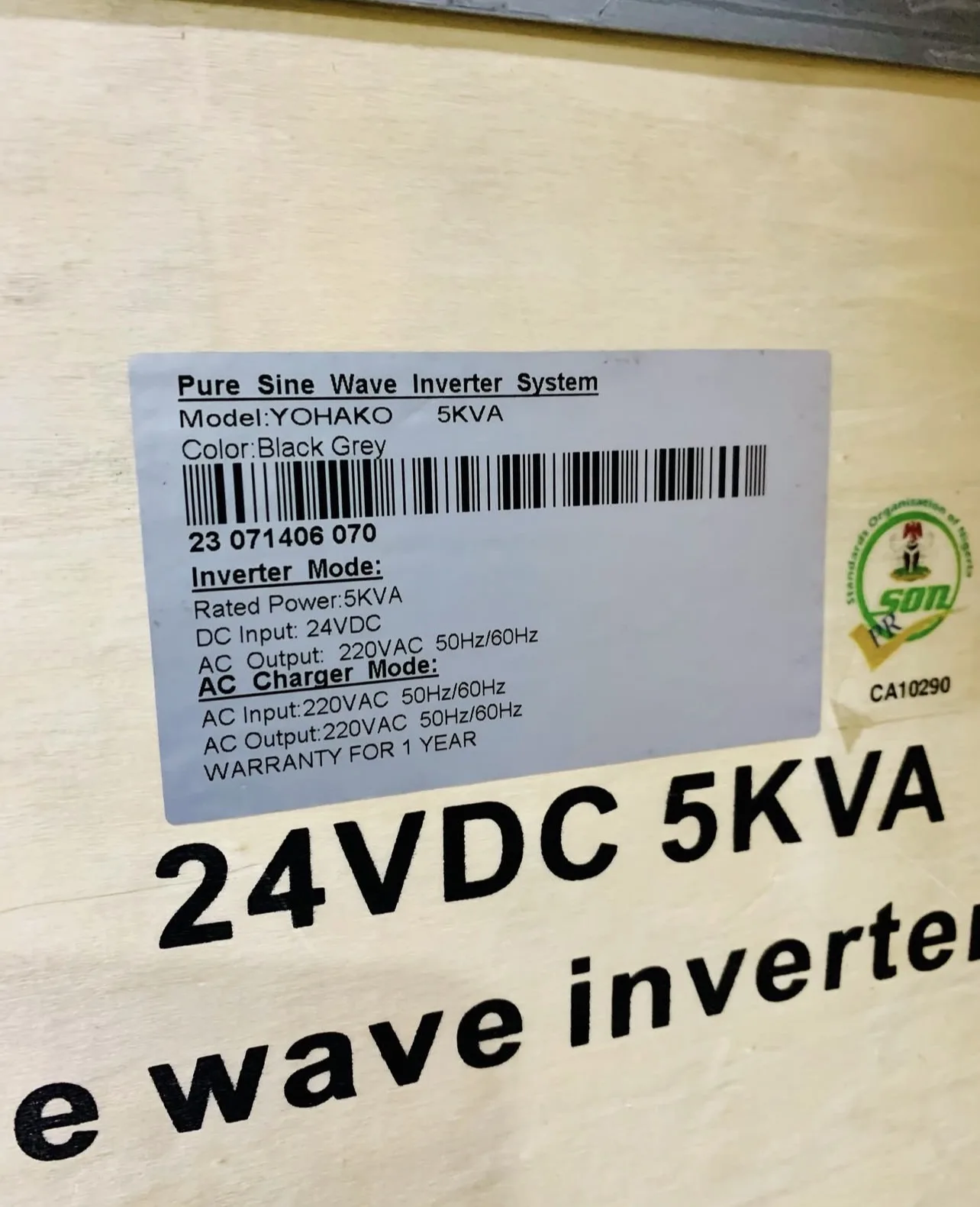 24V 3.5KVA Hybrid Yohako Inverter Price in Nigeria 3 24V 3.5KVA Hybrid Yohako Inverter Price in Nigeria Nature Solar Global Limited π³π¬ 3