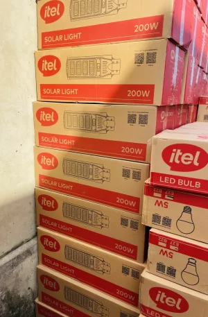 200W Itel Solar Street Light Price in Nigeria Nature Solar Global Limited 🇳🇬