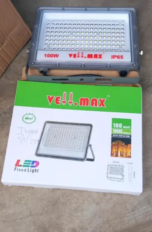 100W Vell Max Solar Flood Light Price in Nigeria Nature Solar Global Limited 🇳🇬