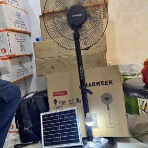Charweek Solar Rechargeable Standing Fan Price in Nigeria Nature Solar Global Limited 🇳🇬