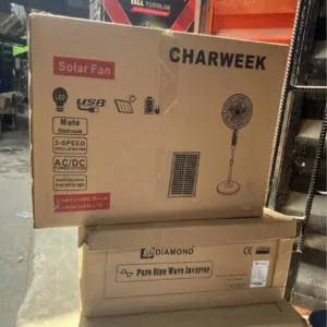 Charweek Solar Rechargeable Fan With Remote Control Price in Nigeria Nature Solar Global Limited 🇳🇬