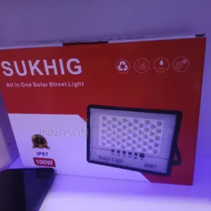 100W Sukhig Solar Flood Light Price in Nigeria Nature Solar Global Limited 🇳🇬