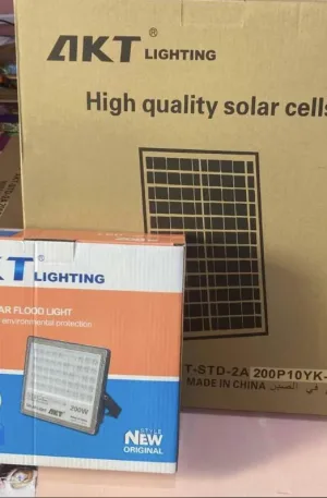 200W AKT Solar Flood Light Price in Nigeria Nature Solar Global Limited 🇳🇬