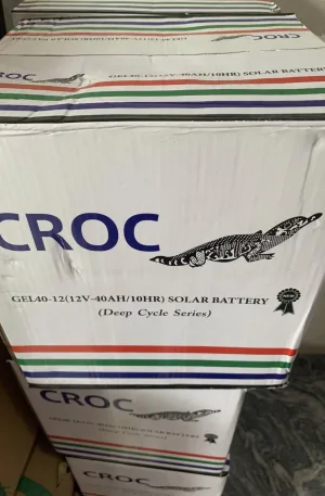 12V 40Ah Croc Solar Battery Price in Nigeria Nature Solar Global Limited 🇳🇬