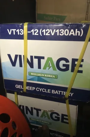 12V 130Ah Vintage Gel Battery Price in Nigeria Nature Solar Global Limited 🇳🇬