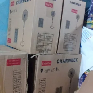 CharWeek Solar Standing Rechargeable Fan + Panel + Bulb Price in Nigeria Nature Solar Global Limited 🇳🇬