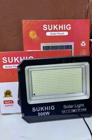 Sukhig 500W Solar Flood Light Price in Nigeria Nature Solar Global Limited 🇳🇬