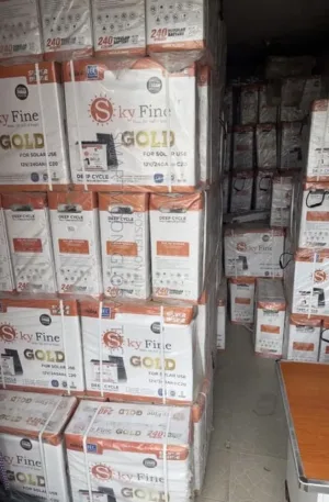 12V 240Ah Sky Fine Gold Tubular Battery Price in Nigeria Nature Solar Global Limited 🇳🇬