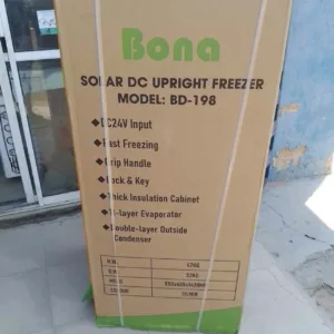 198L Bona Solar DC Upright Freezer Price in Nigeria Nature Solar Global Limited 🇳🇬
