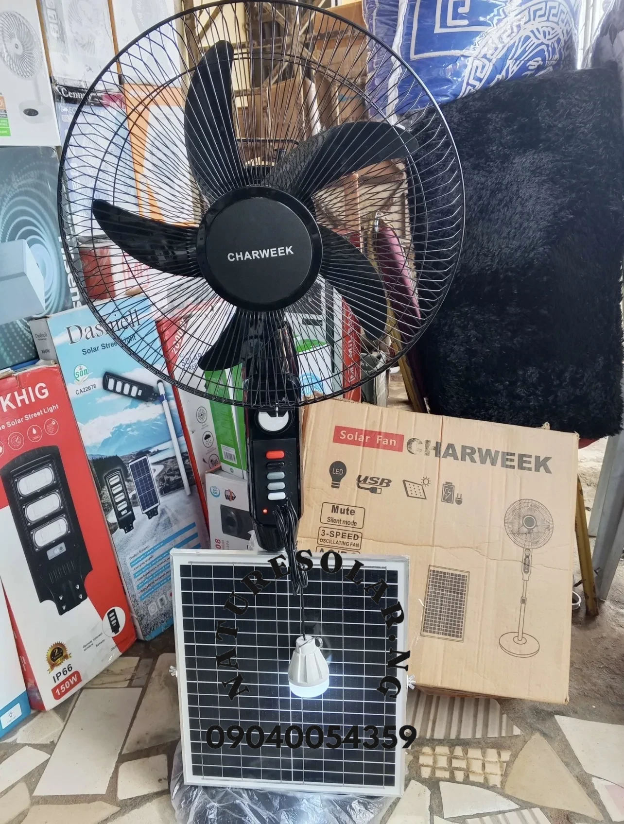 CharWeek Solar Fan + USB Light + Charging Indicator Price in Nigeria 7 CharWeek Solar Fan + USB Light + Charging Indicator Price in Nigeria Nature Solar Global Limited 7