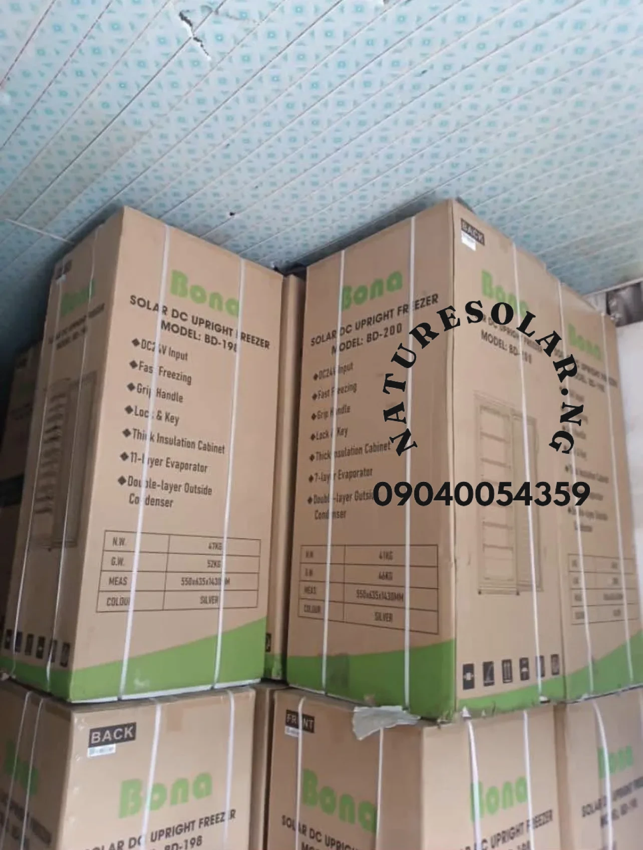 Bona DC Solar Upright Freezer (BD-198) Price in Nigeria 7 Bona DC Solar Upright Freezer (BD-198) Price in Nigeria Nature Solar Global Limited 7
