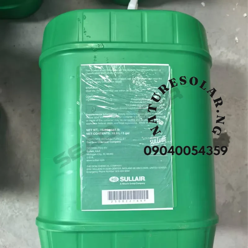 Sullair Compressor Oil Equivalent in Nigeria