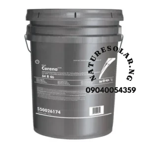 Shell Corena S4 R 46 Synthetic Rotary Air Compressor Oil Price in Nigeria Nature Solar Global Limited 🇳🇬