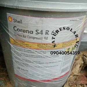 Shell Corena S4 R 68 Rotary Air Compressor Oil Price in Nigeria Nature Solar Global Limited 🇳🇬