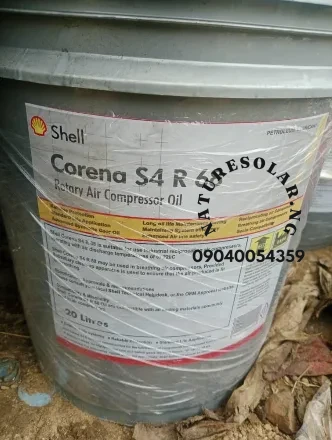 Shell Corena S4 R 68 Rotary Air Compressor Oil Price in Nigeria Nature Solar Global Limited 🇳🇬