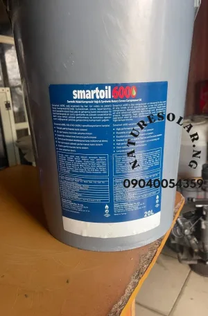 Smartoil 6000 Rotary Screw Air Compressor Oil 20L Price in Nigeria Price in Nigeria Smartoil 6000 Rotary Screw Air Compressor Oil 20L Price in Nigeria Price in Nigeria Nature Solar Global Limited π³π¬