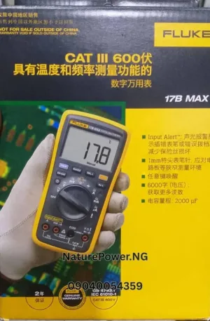 Fluke 17B Max Digital Multimeter Price in Nigeria Nature Solar Global Limited 🇳🇬