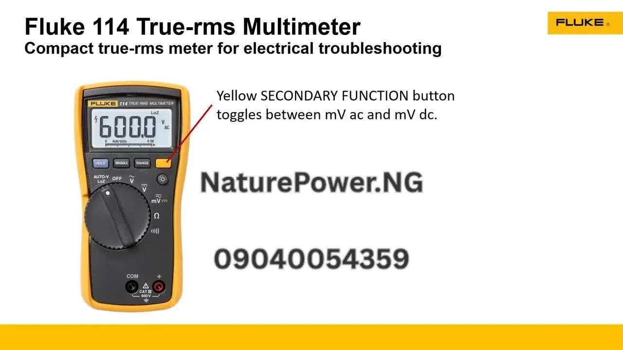 Fluke 114 Electrical Multimeter Price in Nigeria 4 Fluke 114 Electrical Multimeter Price in Nigeria Nature Solar Global Limited 4