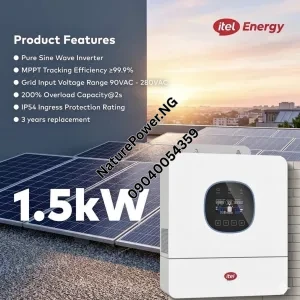 12V 1.5KVA Itel Hybrid Inverter Price in Nigeria 12V 1.5KVA Itel Hybrid Inverter Price in Nigeria Nature Solar Global Limited π³π¬
