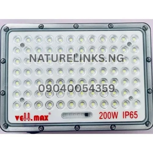 Vellmax 200W Solar Flood Light