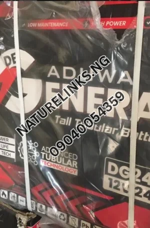 ADUWA GENERAL DG240GT Tall Tubular Battery Price in Nigeria Nature Solar Global Limited