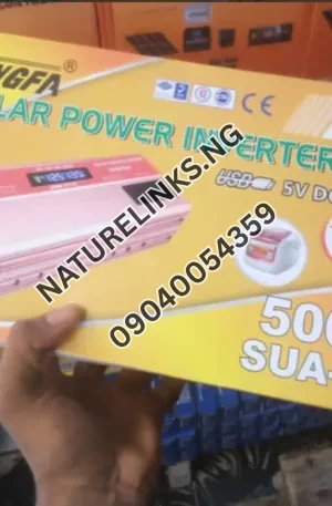 Jongfa Solar Power Inverter, Model SUA-5000A Price in Nigeria Nature Solar Global Limited