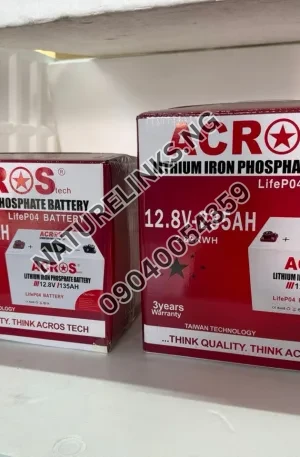 235AH/12.8V ACROS LITHIUM IRON PHOSPHATE BATTERY Price in Nigeria Nature Solar Global Limited 🇳🇬