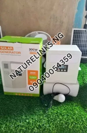300W Portable Solar Generator – Multi-Functional Power Station (JD-300BG) Price in Nigeria Nature Solar Global Limited