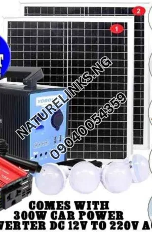 300watt Solar Generator with Double Panel Price in Nigeria Nature Solar Global Limited