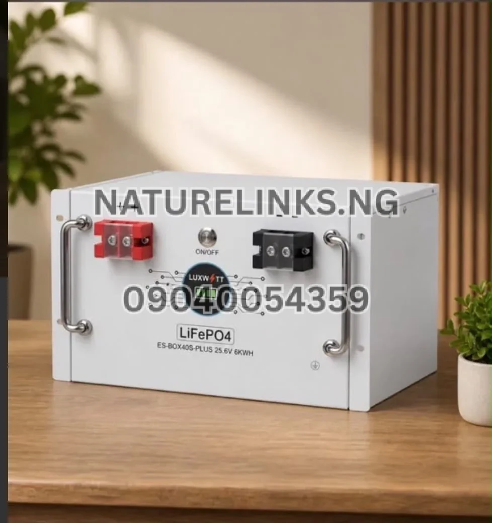6KWH/24V LUXWATT LIFEPO4 BATTERY Price in Nigeria 6KWH/24V LUXWATT LIFEPO4 BATTERY Price in Nigeria Nature Solar Global Limited π³π¬